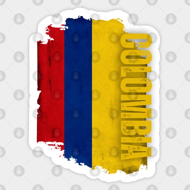 Colombia flag, colombian flag Sticker by eka123